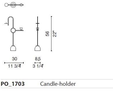 Cappellini Подсвечник из металла sun-id-1474180 - Вид №2
