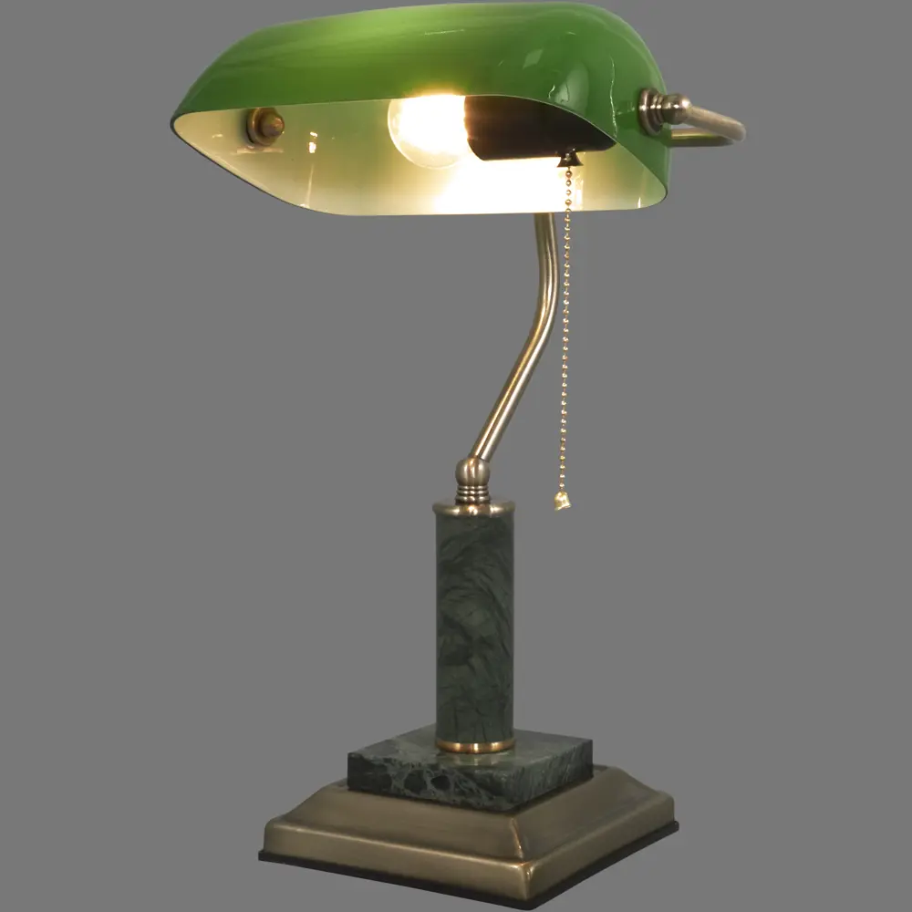Настольная лампа Vitaluce «Мраморная элегантность» с зеленым абажуром 12087908 STLM-0001743 - Вид №3