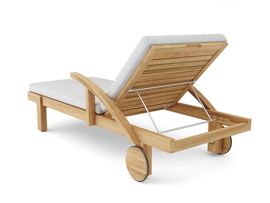 Садовая кровать с откидной спинкой из тикового дерева с колесами Walters Resort ARCH-00110846 - Вид №1