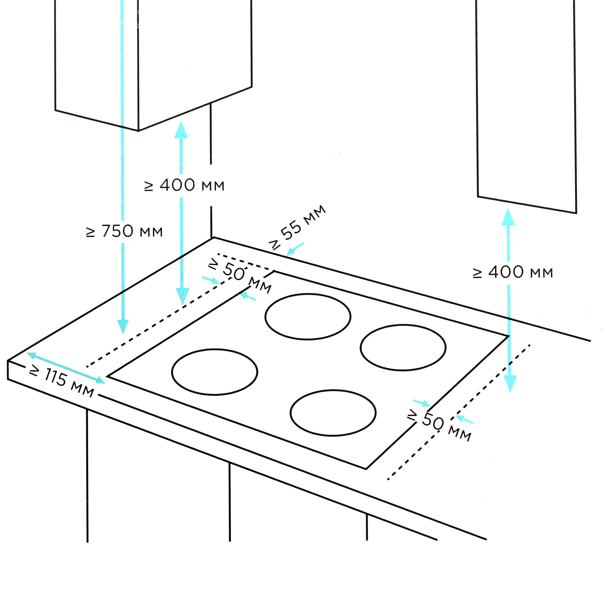 9159437 Газовая варочная поверхность Eigen GH-60M01DT STDN-0125773 - Вид №7