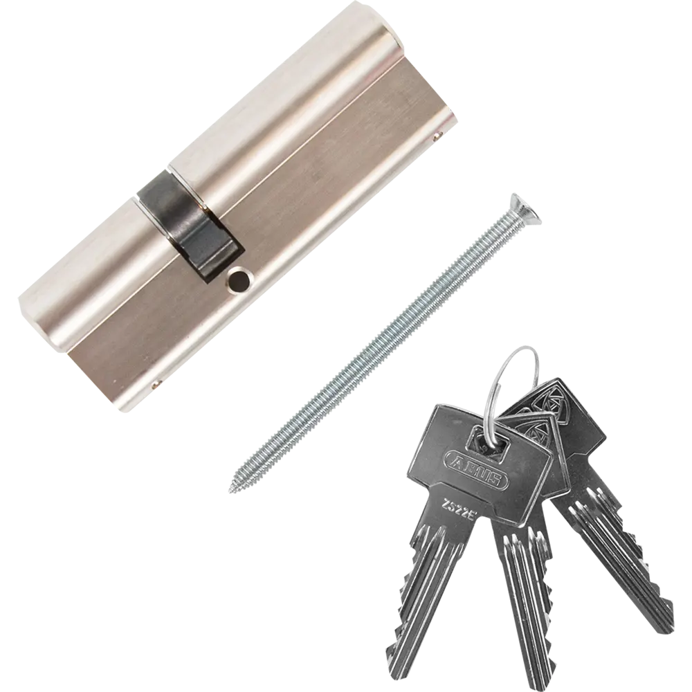Цилиндр Abus Standard, 35х55 мм, ключ/ключ, цвет никель 82276495 STLM-2063599 Standard S5+ - Вид №1