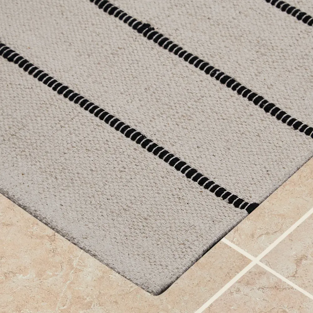 Коврик Inspire декоративный хлопок ELVAS 60x180 см цвет черно-белый 85077914 STLM-2166510  - Вид №1