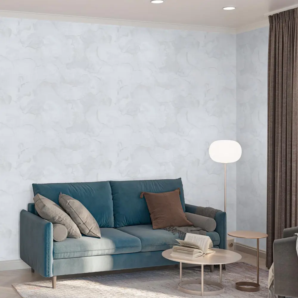 Флизелиновые обои Palitra Family Euphoria — серые с текстурой тиснения 89390454 STLM-1434432 - Вид №3