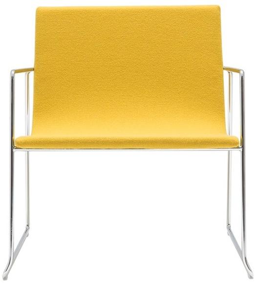 Andreu World Штабелируемое мягкое кресло-санки Lineal Bu0589 - Вид №3