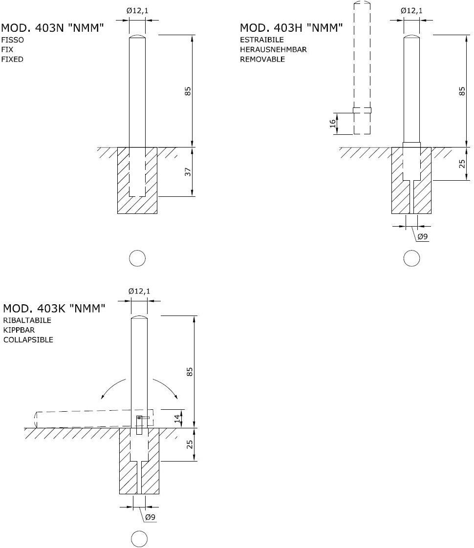 Euroform W Столб металлический  402, 403  - Вид №9