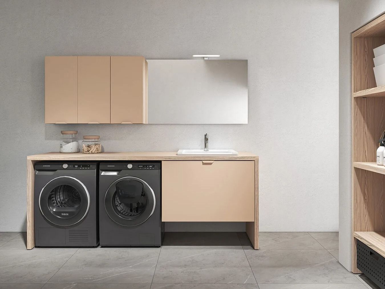 Шкаф для белья со стиральной машиной BMT Kosmo ARCH-00096920