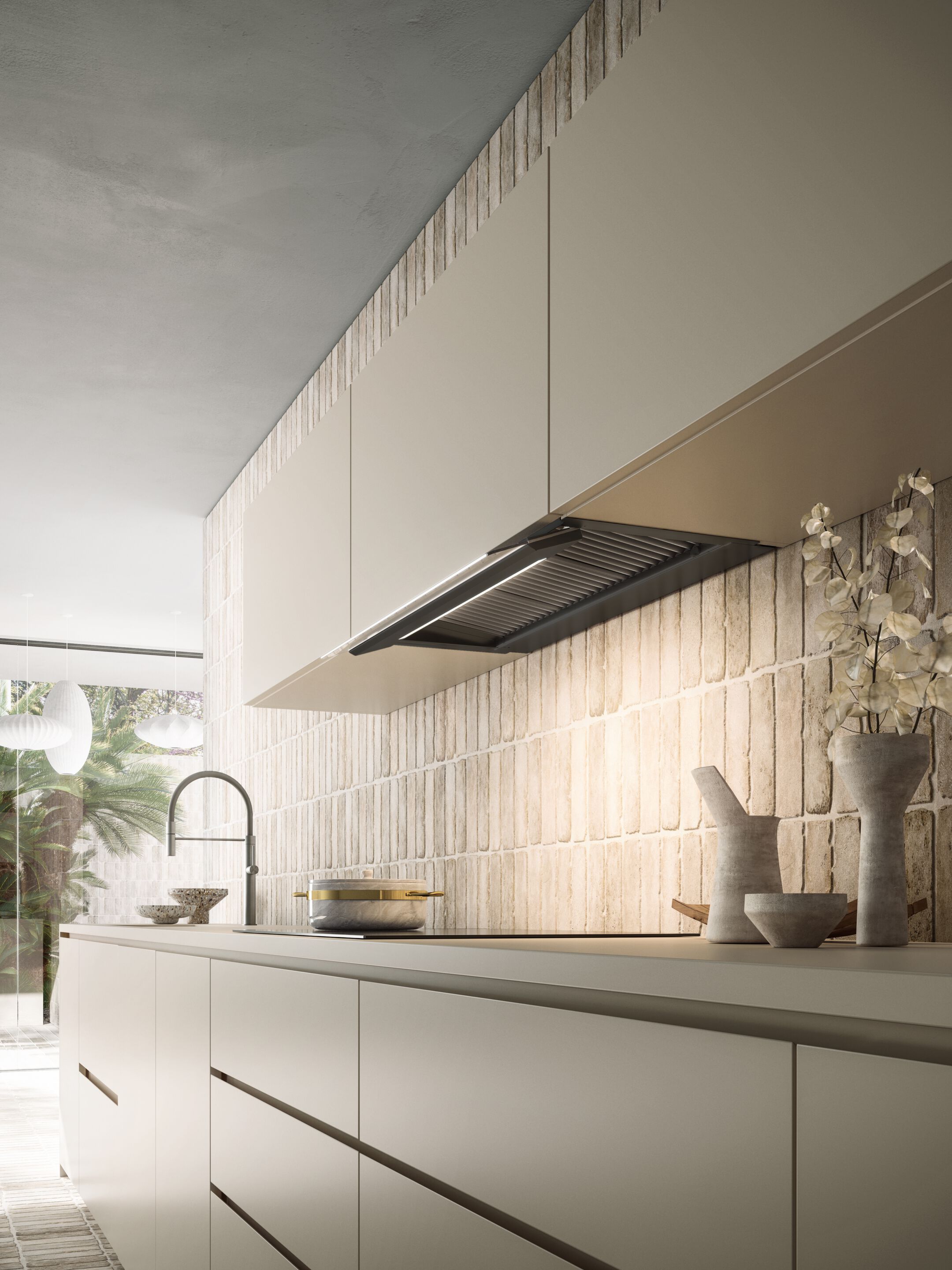 Вытяжка из нержавеющей стали со встроенным утопленным освещением Falmec дизайн ARCH-00132131 - Вид №8