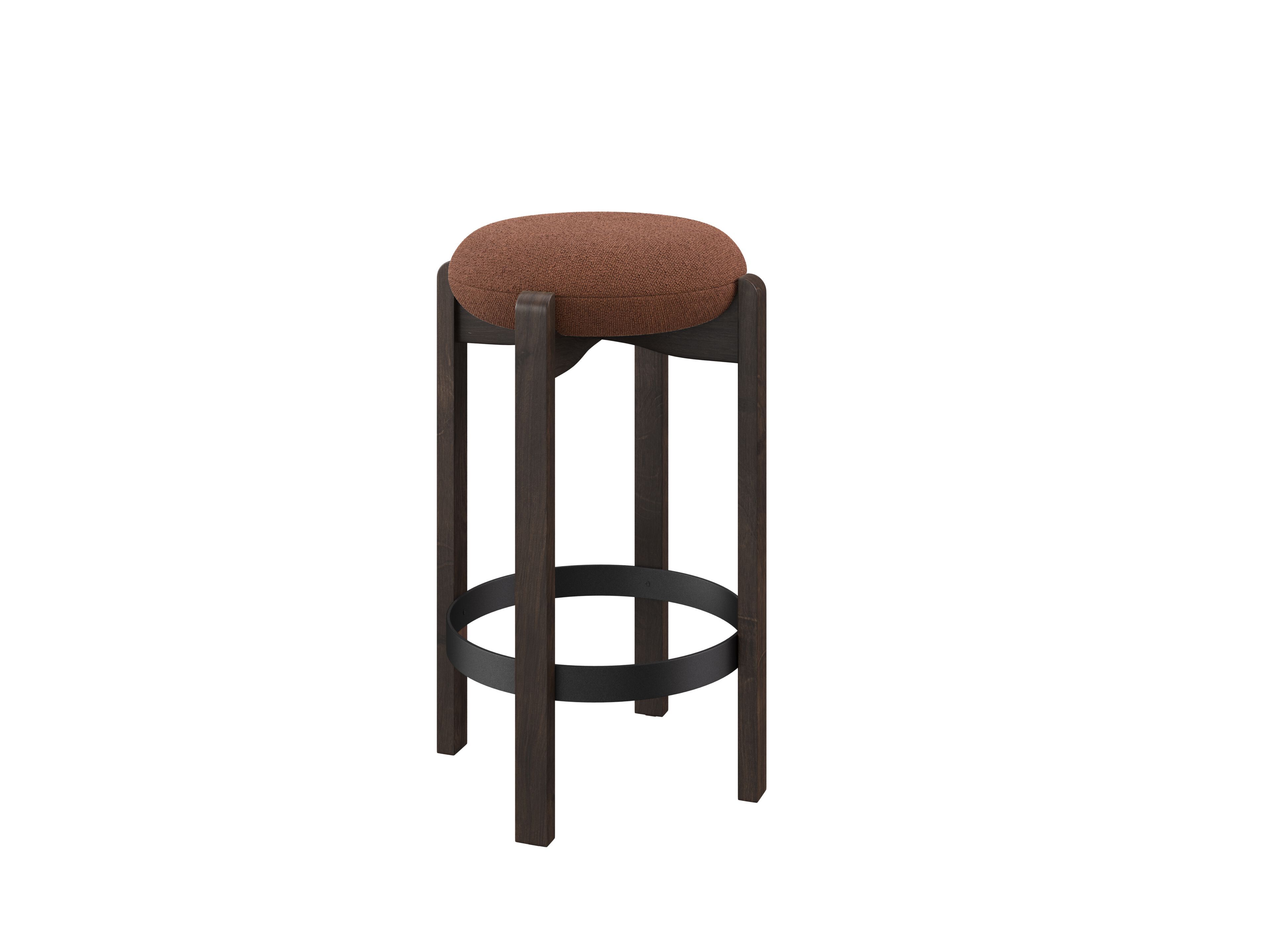 Мягкий барный стул из бука DÔME DECO Nova ' 25 ARCH-00001164 - Вид №8