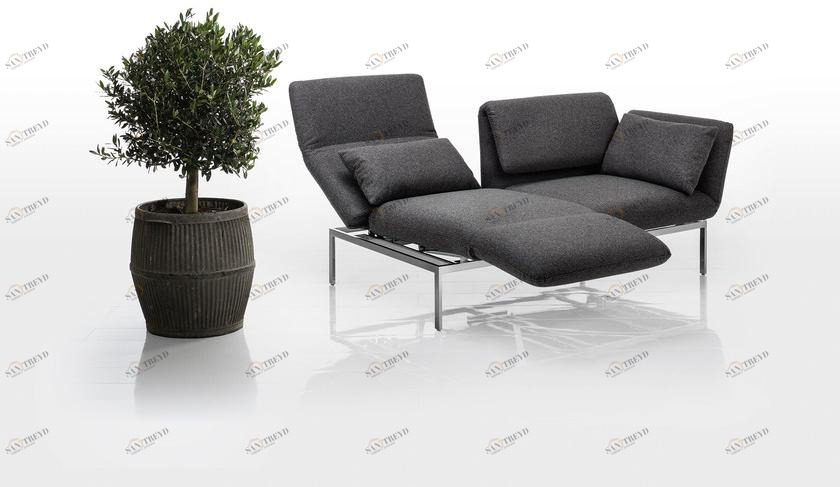 brühl 2-местный диван-кровать из ткани Roro sun-id-1508277