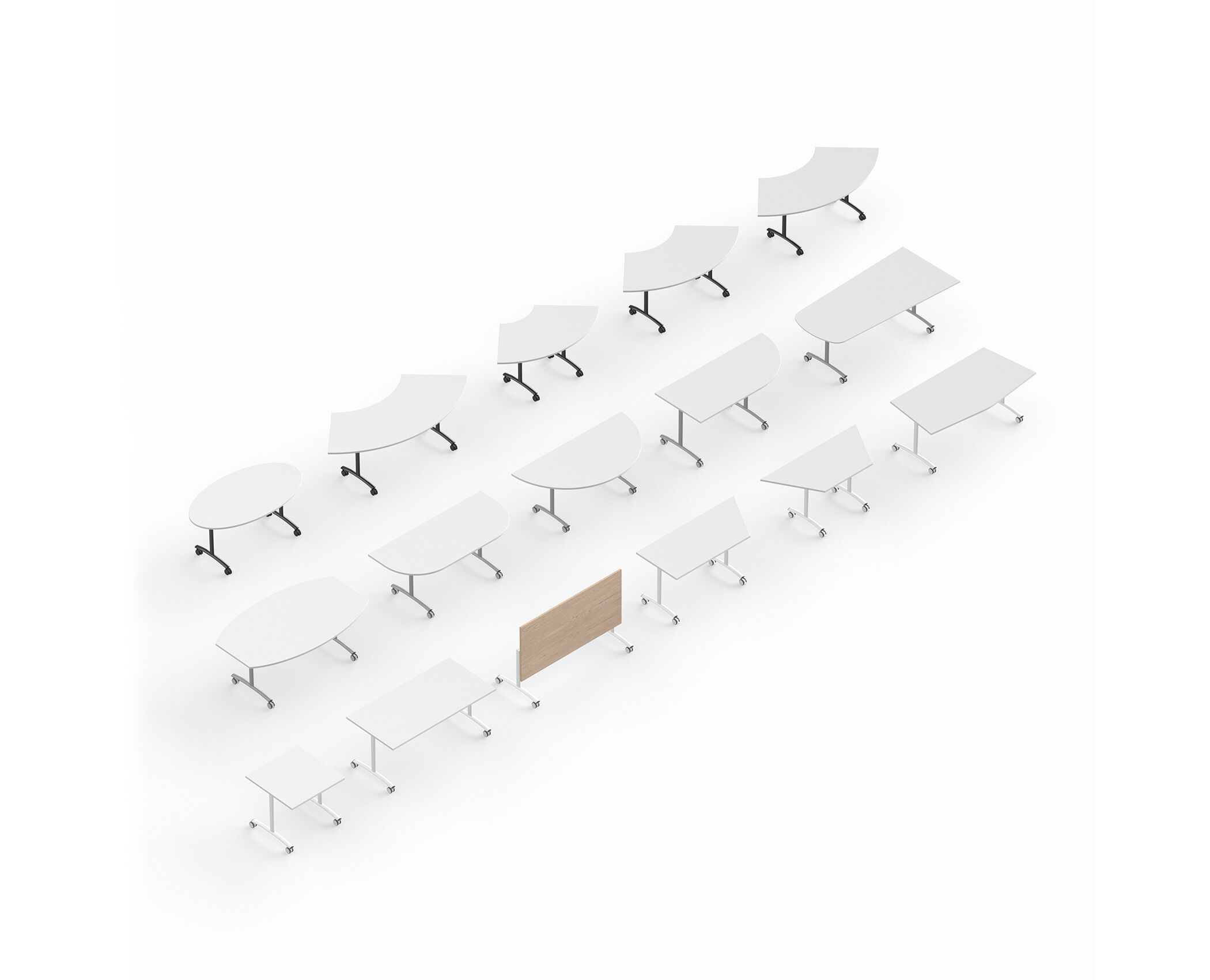 Стол для совещаний с откидным верхом с колесами IBEBI Архимед ARCH-00100321 - Вид №1