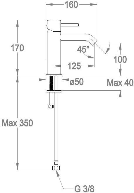 Fir Italia Смеситель для умывальника Cleo 84 8411210 - Вид №5