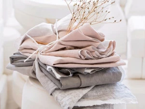 Élitis Однотонная льняная ткань Stucco