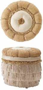 A.R. Arredamenti Круглый пуф из ткани Grand royal 1462