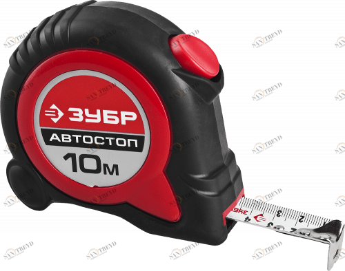 Рулетка Зубр Мастер Автостоп 10мх25мм 8232