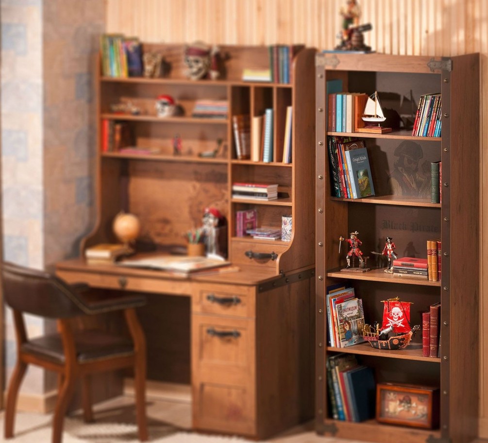 Стеллаж для книг коричневый Pirate CILEK PIRATE 00-3832194 Коричневый Santreyd  - Вид №1