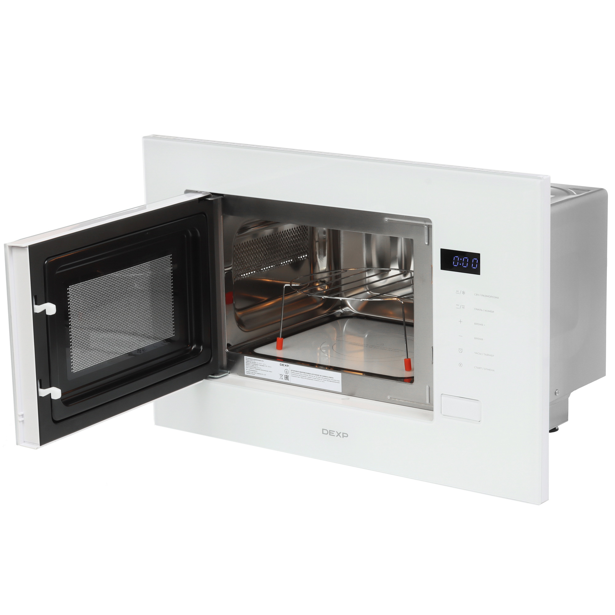 9141165 Встраиваемая микроволновая печь DEXP BM20-F01I белый STDN-0033822 - Вид №4