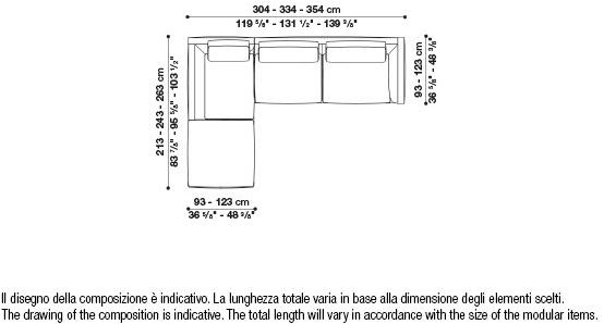 B&B Italia Модульный угловой диван из ткани Richard sun-id-1472345 - Вид №105
