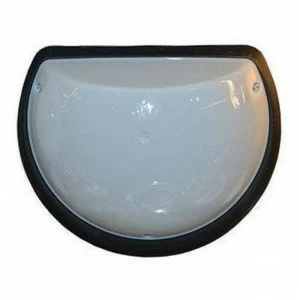 Уличный светильник настенный с белым плафоном черный "Акуа Иней" 400-124-114 HOROZ АКУА ИНЕЙ 00-3898455 Прозрачный;черный