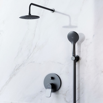 FB85A1RH02 набор: см-ль д/в/душа верхний душ 220 мм держатель д/верхн.душа душ.набор (ручн AM.PM X-Joy 