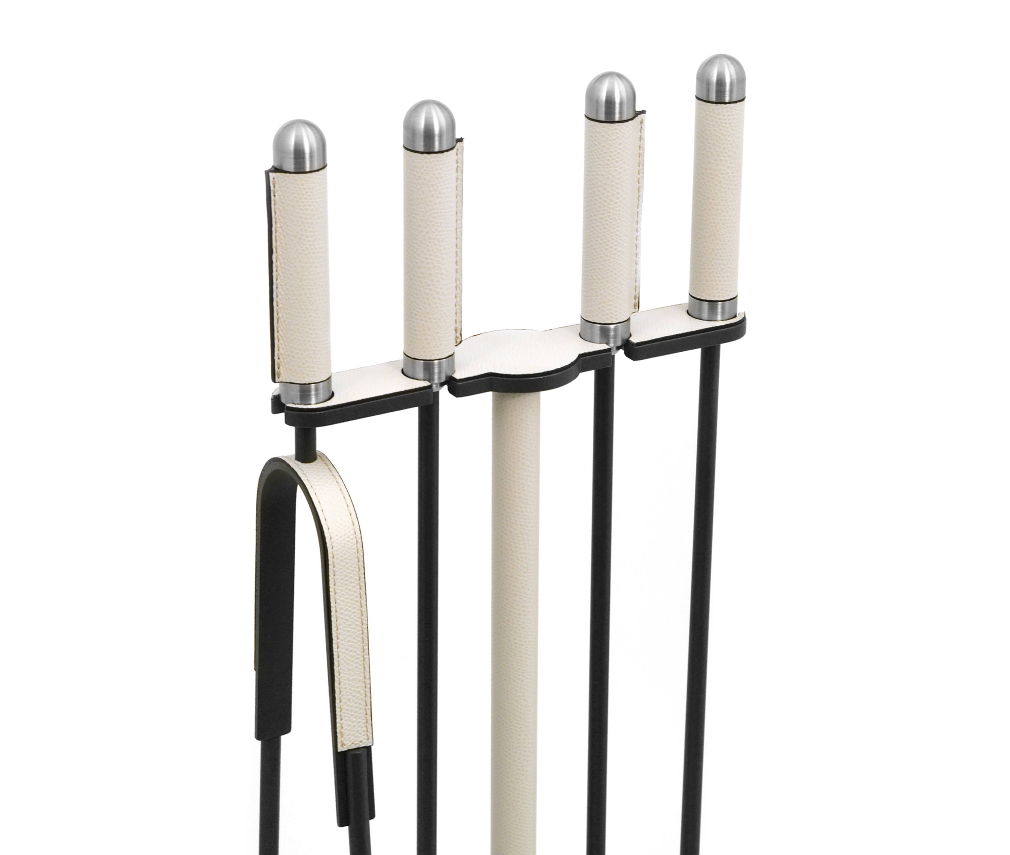 Каминный комплект - Ø 21XH71 см / тканая кожа_coffee Pinetti 00.1356.061.015 - Вид №4