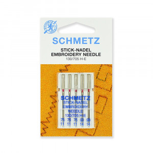 130/705H-E Иглы для быт. шв. машин Иглы для вышивки 5 шт 75/3 Schmetz