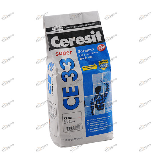 Затирка №40 Super CE 33 жасмин 2кг CERESIT 254462