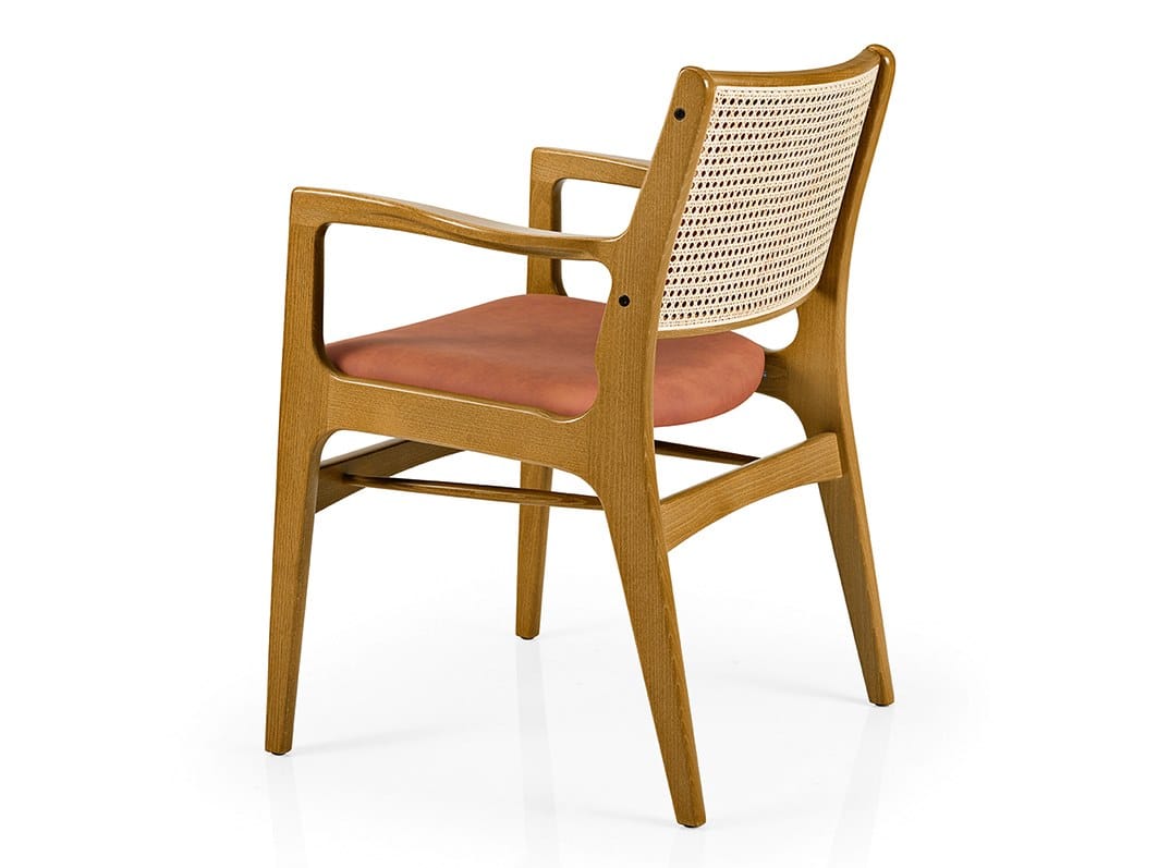 Деревянный мягкий стул с подлокотниками More Contract Gemma ARCH-00093182 - Вид №1