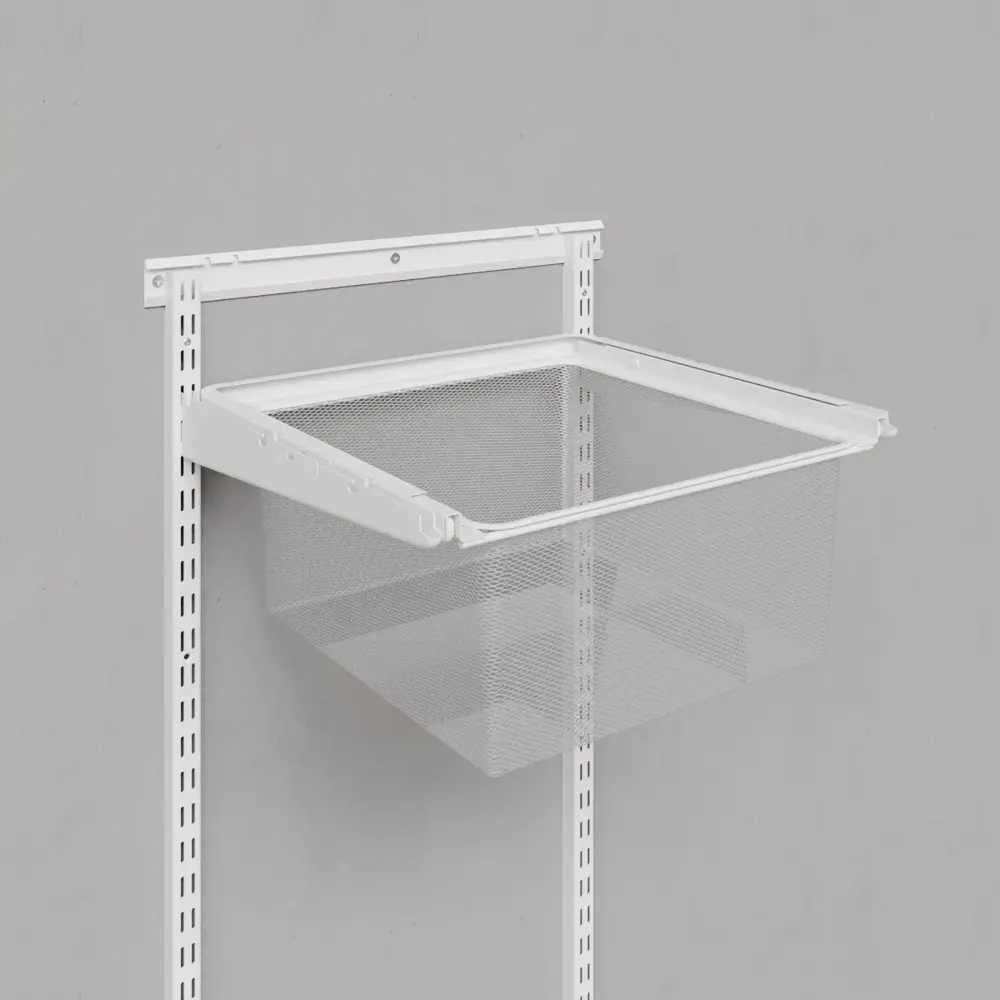 Корзина выдвижная 39.5x8.5x41 см цвет белый ТИТАН-GS STLM-2058348