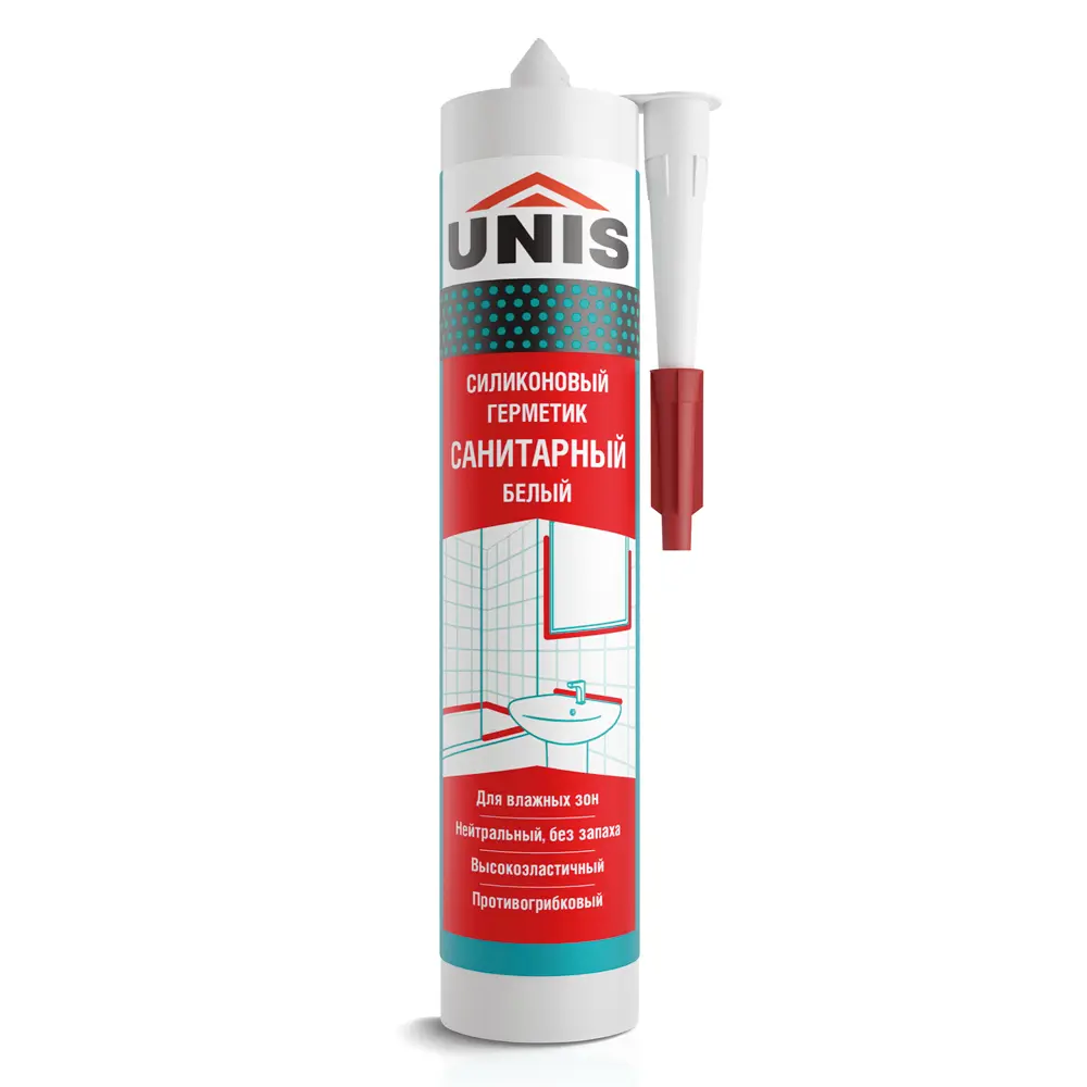 Герметик силиконовый Unis UN-85 белый 300 мл Santreyd STLM-2202559 - Вид №1