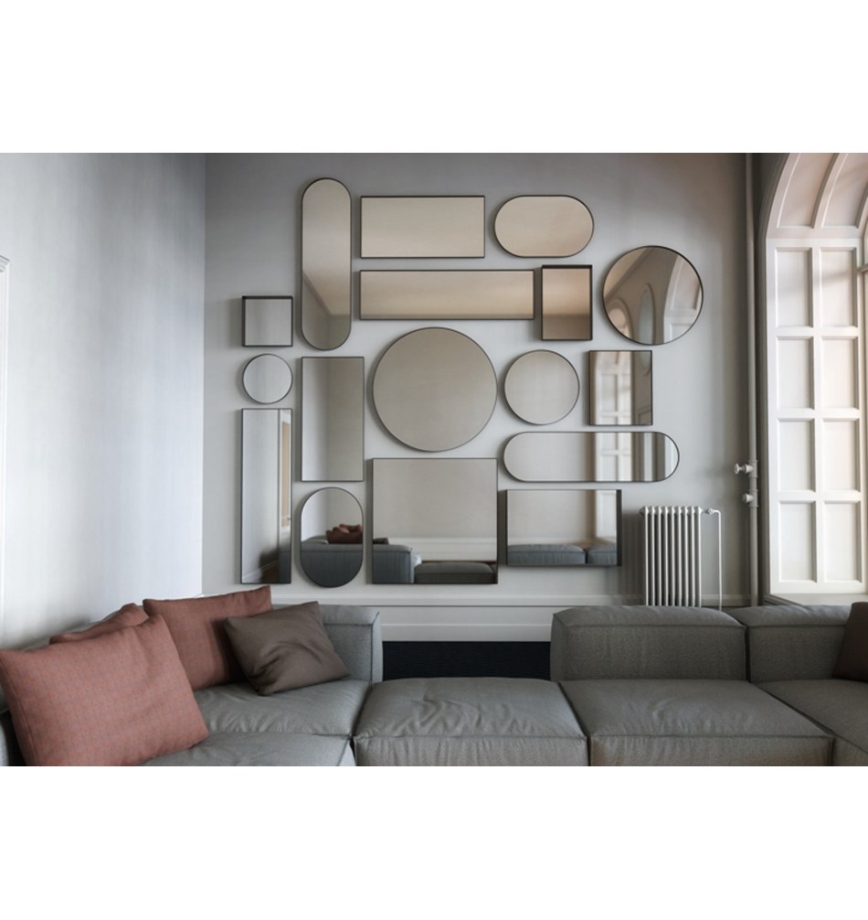 FROST Зеркало 50x100cm » черное Алюминий Черный U4136-B  - Вид №1