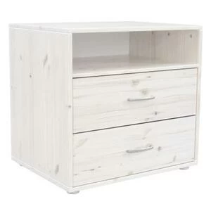 Комод Flexa Classiс storage с 2 выдвижными ящиками и 1 полкой, белый/искусственно состаренный