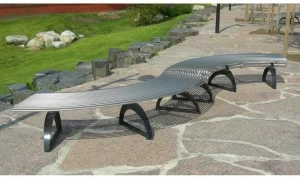 Metalco Изогнутая стальная скамья