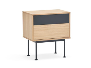 Прикроватная тумбочка из шпона и МДФ с ящиками