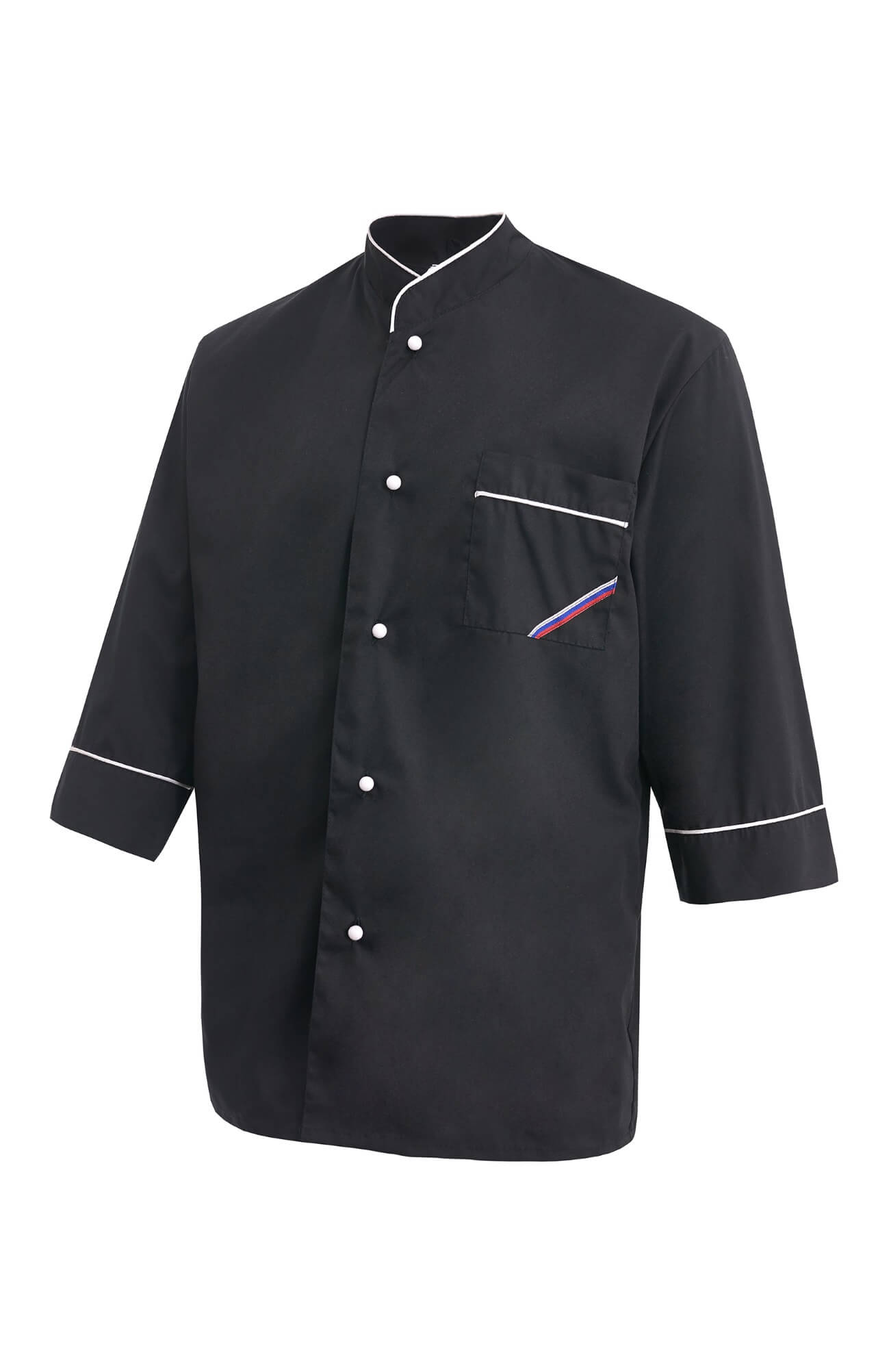 69100 Куртка поварская "Люкс-Лайт" черная  Повар  размер 44-46/170-176 Спецодежда  - Вид №1