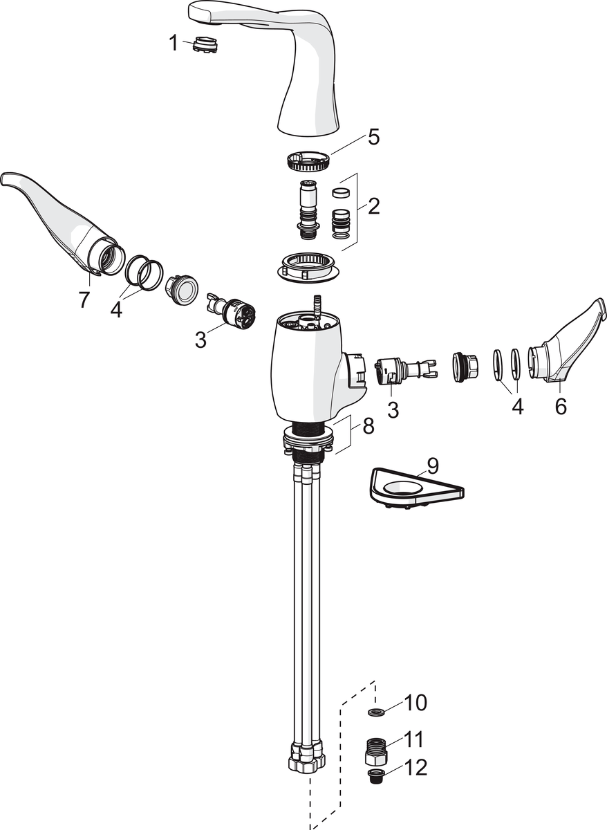Oras 8220F Смеситель для кухни 8220F ALESSI Swan By Хром  - Вид №4