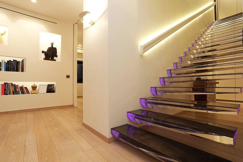 Siller Treppen Прямая консольная лестница со светодиодами Diamond sun-id-1424921 - Вид №9