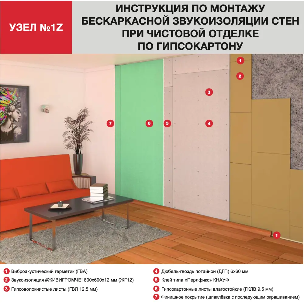 Хвойная звукоизоляция ЖивиГромче! 12 мм 3.84 м² 82811694 STLM-2140526 STEICO  - Вид №15