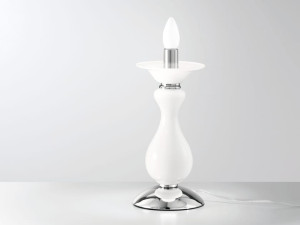 Настольная лампа из дутого стекла