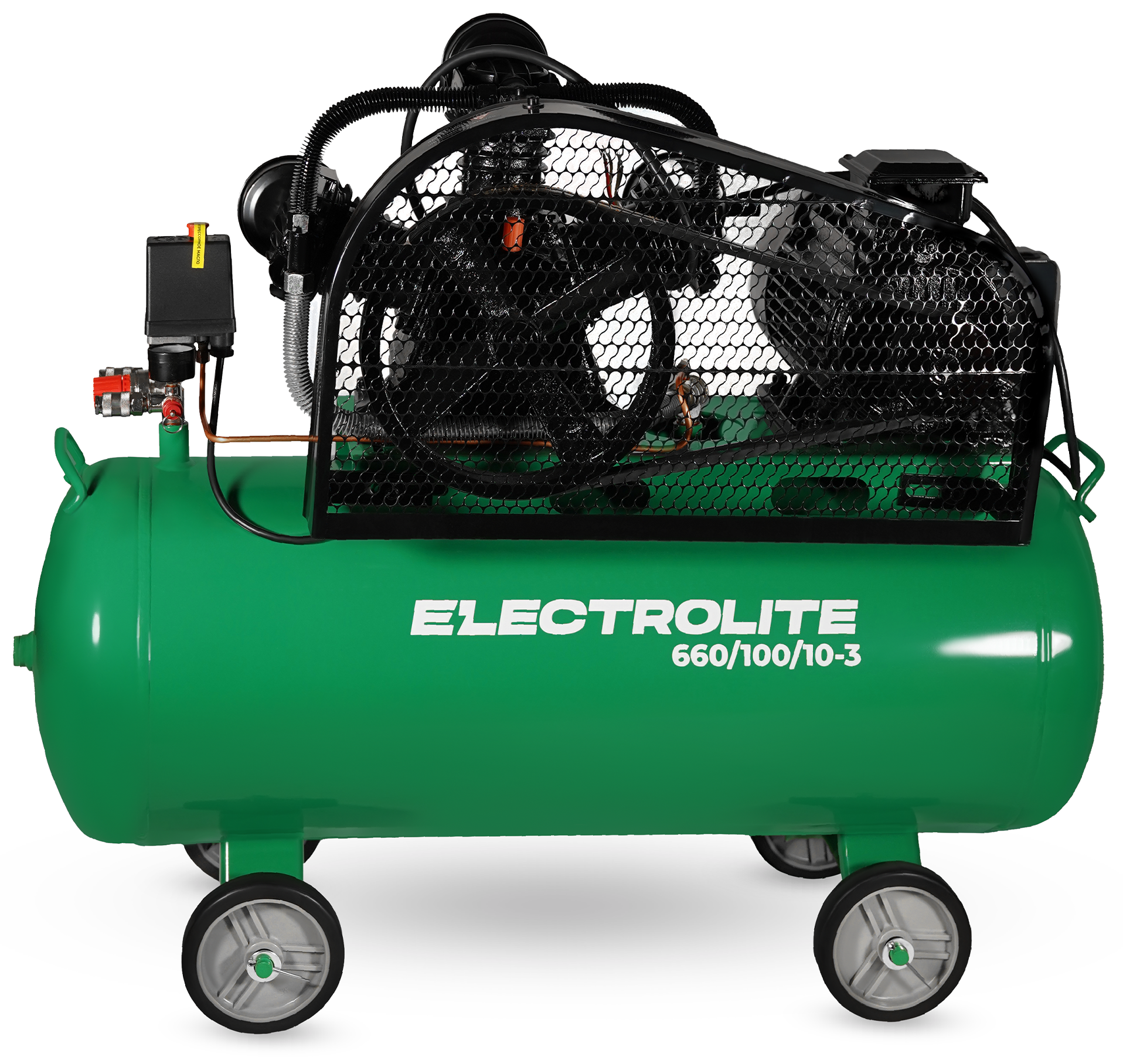 Компрессор ременной масляный Electrolite 660/100-3 9259092 STDN-0007870 - Вид №3