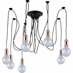 Подвесной светильник светодиодный медный Silvia 3016/98/07P STILFORT ДИЗАЙНЕРСКИЕ, SILVIA 00-3890299 Медь;черный