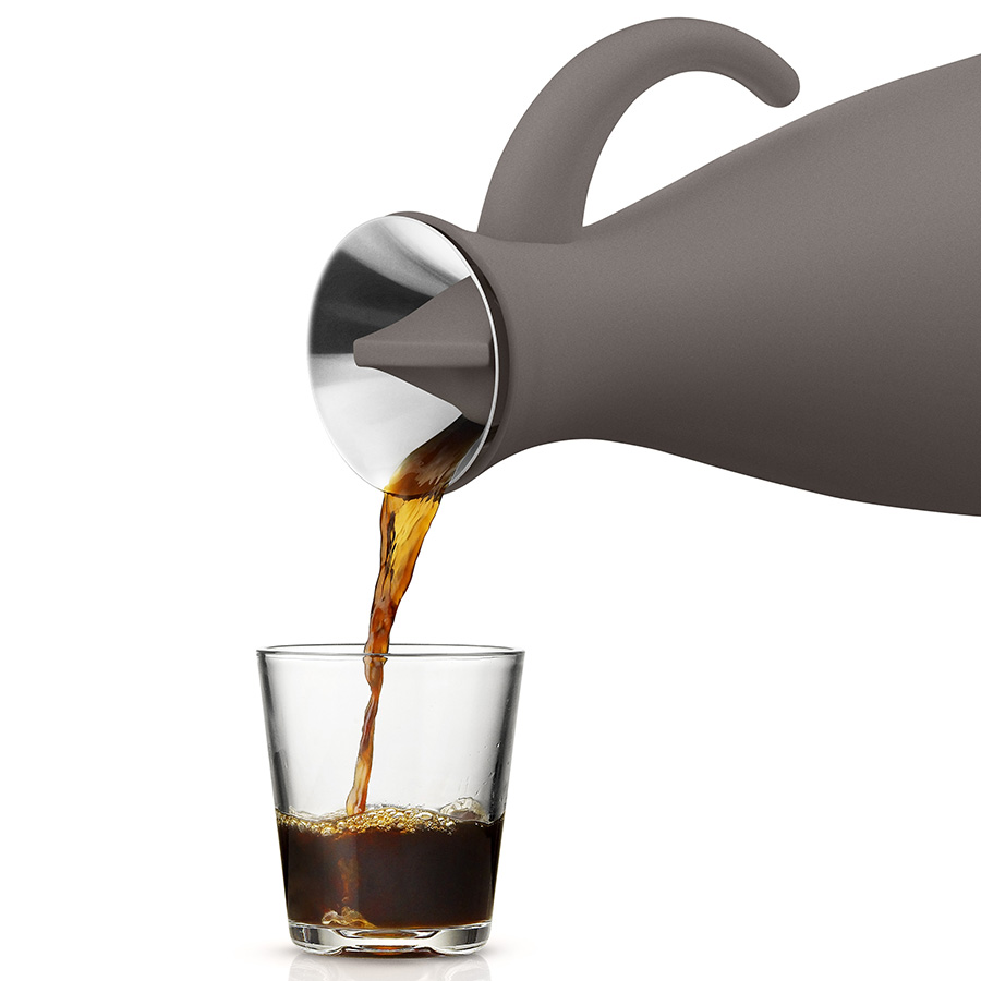 502830 Термокувшин vacuum 1 л высокий taupe Eva Solo  - Вид №3