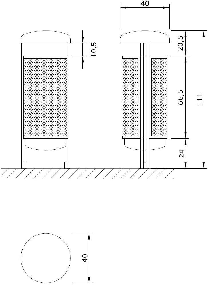 Euroform W Контейнер для мусора из металла Contour sun-id-1408320 - Вид №8