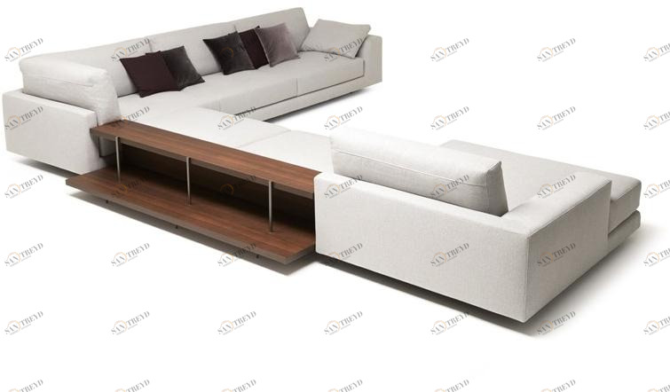 MisuraEmme Диван из ткани с полкой для журналов Misuraemme sun-id-1374520