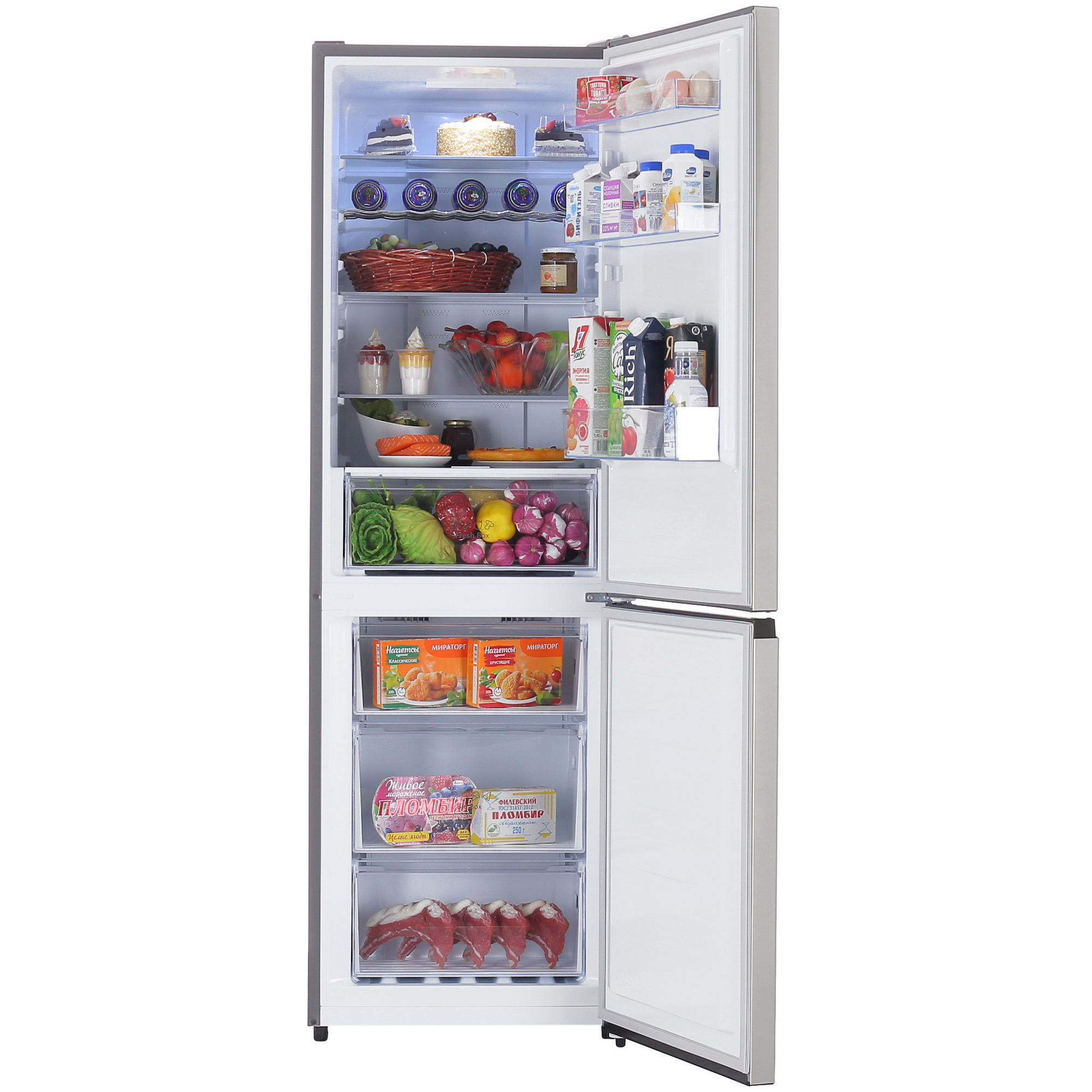 9063229 Холодильник с морозильником   Hisense RB395N4BCE серый STDN-0097417 - Вид №5