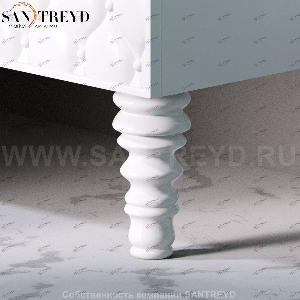 A081VX.100 Ножка для тумбы CLASS белая A. e T. Italia CLASS Италия AeT ITALIA GLASS