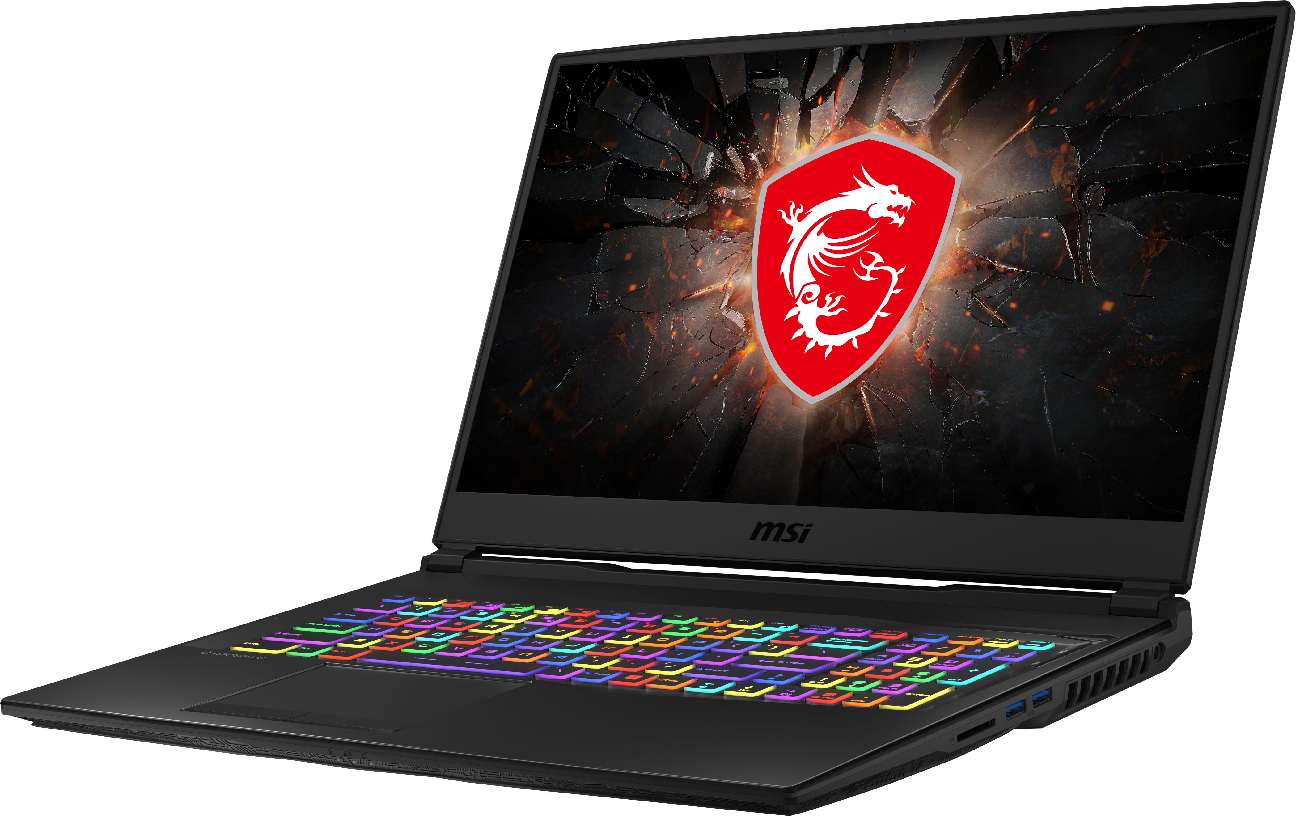 9S7-17E722-251 gl75 leopard 10sdk-251ru 17.3"(1920x1080 (матовый, 144hz) ips)/intel core i5 10300h(2.5ghz)/8192mb/512pcissdgb/nodvd/ext:nvidia geforce gtx1660ti(6144mb)/cam/bt/wifi/war 1y/2.6kg/black/w10 MSI Santreyd  - Вид №1