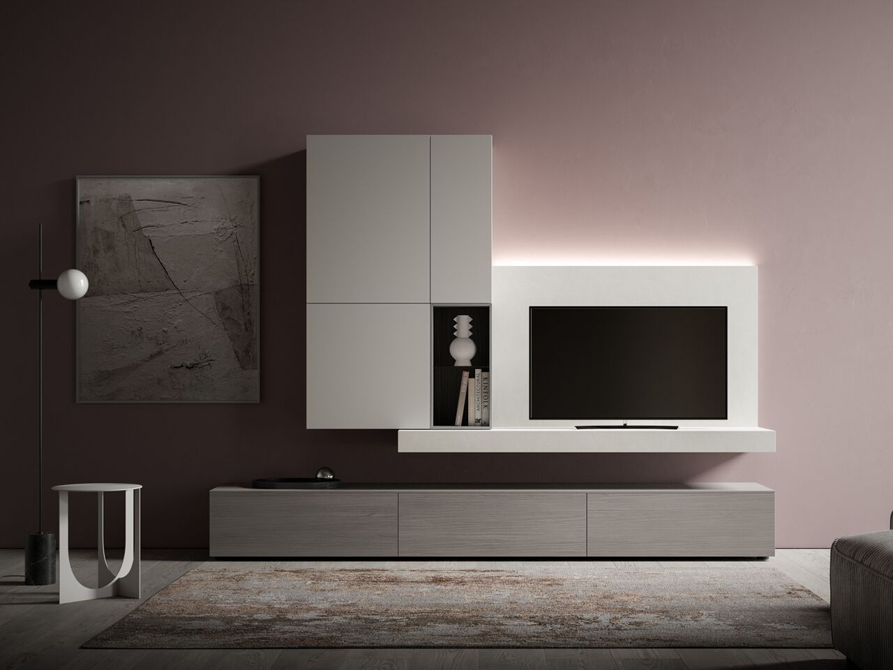 Деревянная секционная оборудованная стена Santalucia Mobili MENSOLA CENTO ARCH-00123286