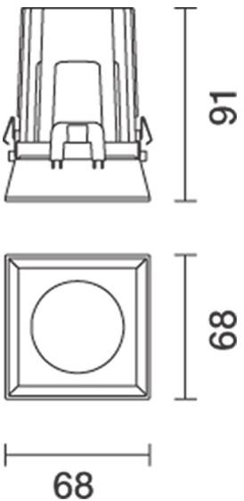 iGuzzini Квадратный встраиваемый светодиодный точечный светильник Laser sun-id-1478121 - Вид №6