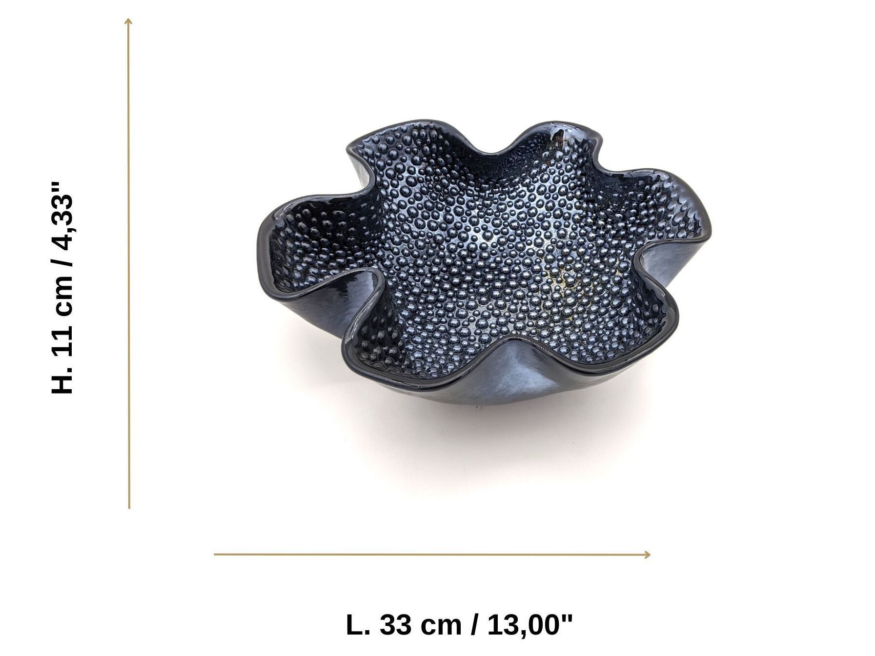 Черные центральные элементы из муранского стекла YourMurano Design Bowls ARCH-00067214 - Вид №7