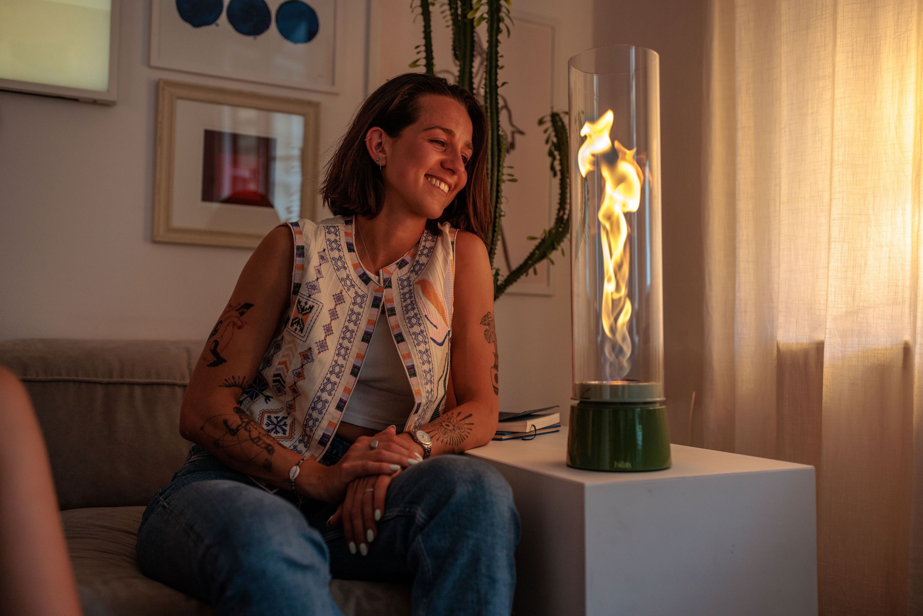 Отдельно стоящий камин из боросиликатного стекла на биоэтаноле höfats Spin ARCH-00112269 - Вид №5